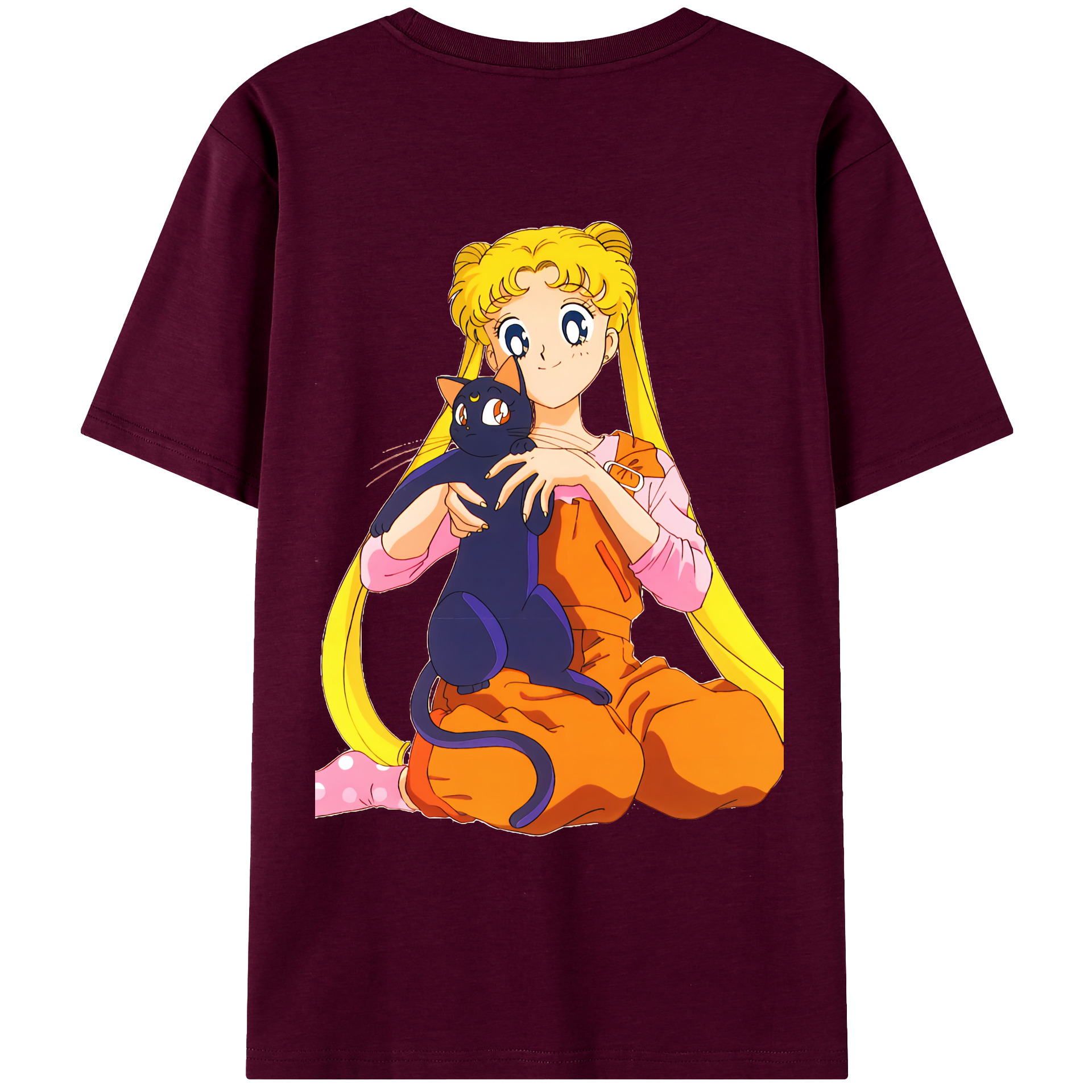 （画像用） 美少女戦士セーラームーン 愛野 美奈子 あいの みなこ Sailor Moon Aino Minako レディース半袖Tシャツ(バックプリント)
